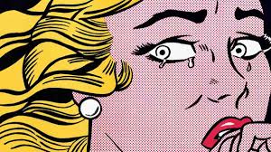 pop art lichetnstein blond vrouw